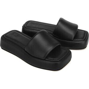 Naked Wolfe Black Erica Platform Slide Sandal (Never Worn)